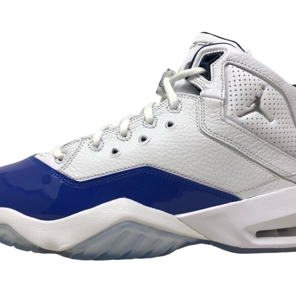 Air Jordan B\'Loyal Mens Basketball Shoes White Silver Blue 315317 114 (NEW) main image 7